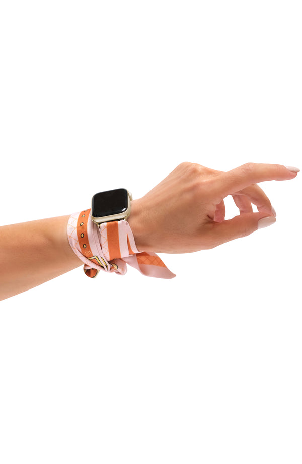 ROSÉ APPLE WATCH SCARF BAND (CONNECTORS INCLUDED)