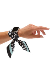 BOMBSHELL BLACK APPLE WATCH SCARF BAND (CONNECTORS INCLUDED)