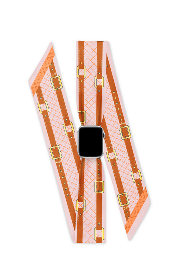ROSÉ APPLE WATCH SCARF BAND (CONNECTORS INCLUDED)