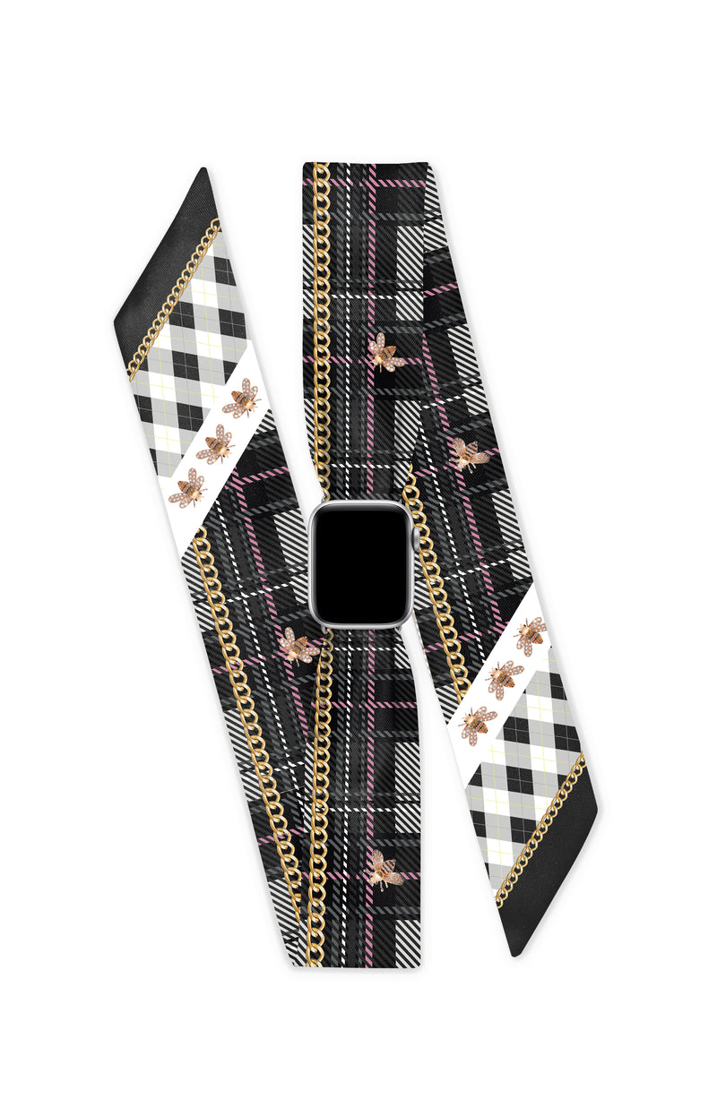 WINDSOR APPLE WATCH SCARF BAND (CONNECTORS INCLUDED)